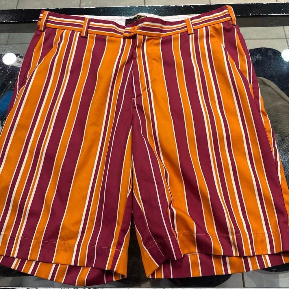 Fans Gone Wild Shorts Mens Size 34 Colorful Golf Beach Casual Active Sports